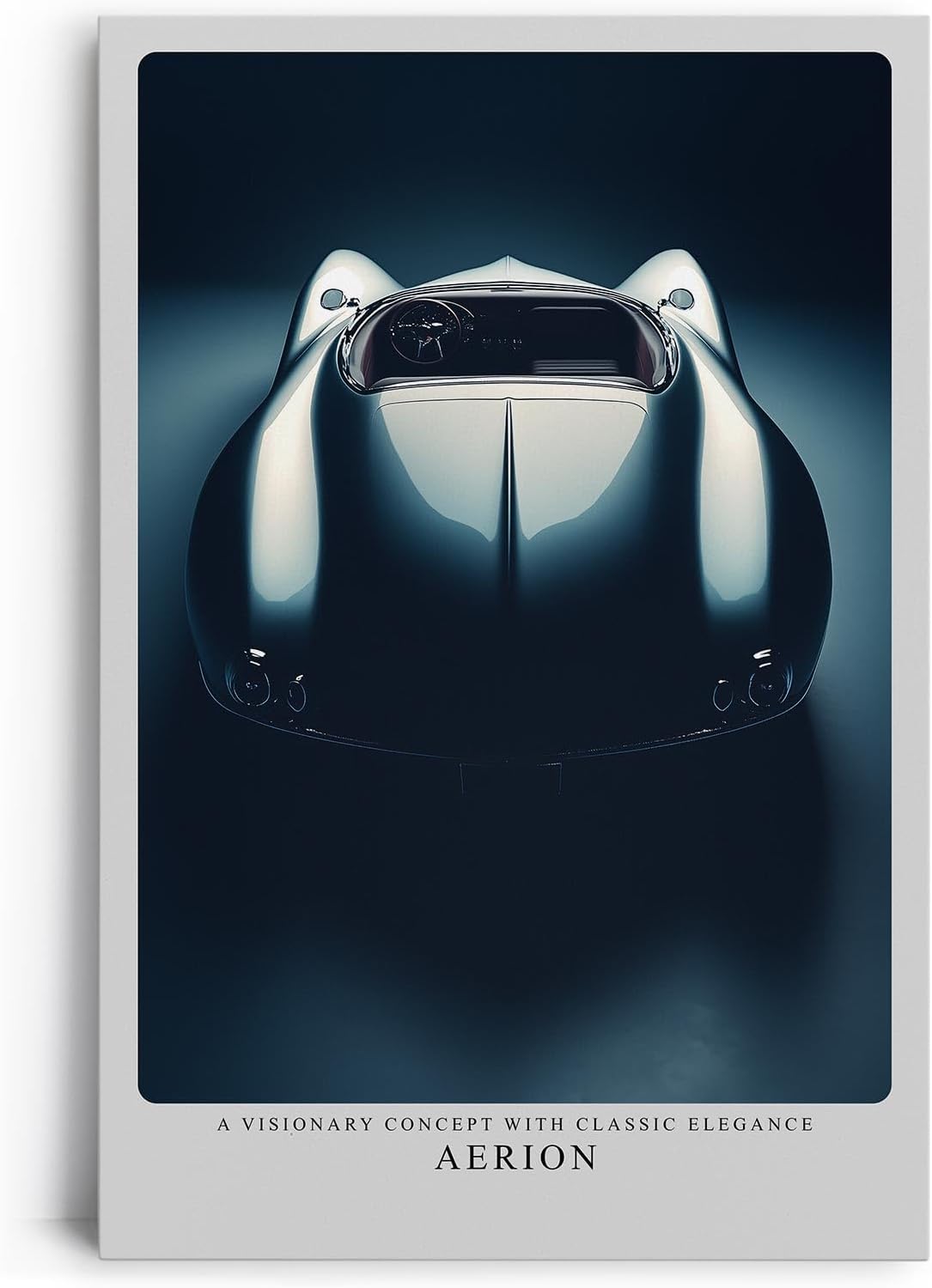 Paul Sinus Leinwandbild 80x120cm Leinwandbild Aerion – Visionäres Automobil-Design mit klassischer Eleganz, futuristische Linien, exklusive Ästhetik