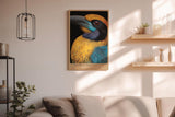 Paul Sinus Wandbild in 40x60cm Tropical Nobility – farbintensives Porträt eines exotischen Vogels für ausdrucksstarke Raumgestaltung
