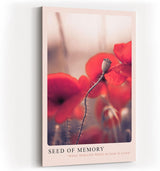 Paul Sinus Kunstdruck 40x60cm Seed of Memory – Symbolische Mohnblüte in poetischer Dämmerung