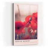 Paul Sinus Kunstdruck 40x60cm Seed of Memory – Symbolische Mohnblüte in poetischer Dämmerung