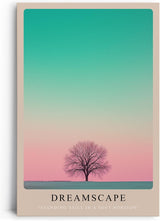 Paul Sinus Leinwandbild 80x120cm Dreamscape – Minimalismus, Natur, Farbverlauf, Ästhetik, Kunst, Träume, Harmonie, Balance, Landschaft, Meditativ, Ruhe