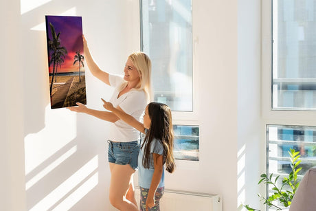 Paul Sinus Foto Fensterbild auf Leinwand viele Größen SOFORT ONLINE Upload eigenes Bild auf Canvas mit Holzrahmen - Wandbild mit Wunschmotiv - Persönliches Kunstdruck personalisiert