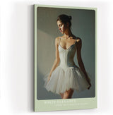 Paul Sinus Wandbild in 40x60cm White Elegance – stilvolles Ballettmotiv in klassischer Darstellung für zeitlose Raumgestaltung