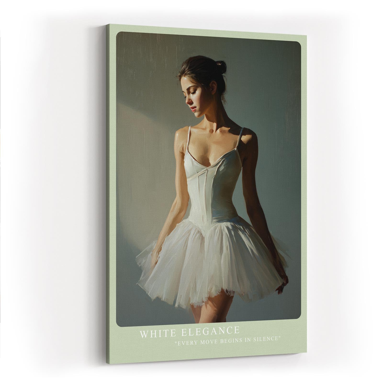 Paul Sinus Wandbild in 40x60cm White Elegance – stilvolles Ballettmotiv in klassischer Darstellung für zeitlose Raumgestaltung