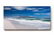 Sinus Art Wandbild 120x80cm Der berühmte Tafelberg im Hintergrund und Wellen im Vordergrund erzeugen visuelle Tiefe