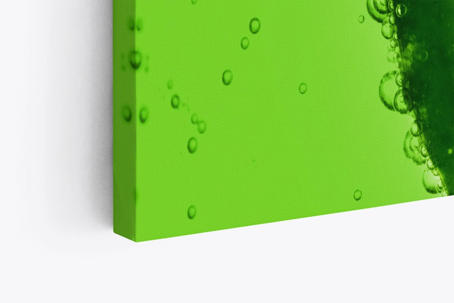 Paul Sinus Wandbild 120x80cm Zitrone Limette Grün Nahaufnahme Frucht Dekorativ