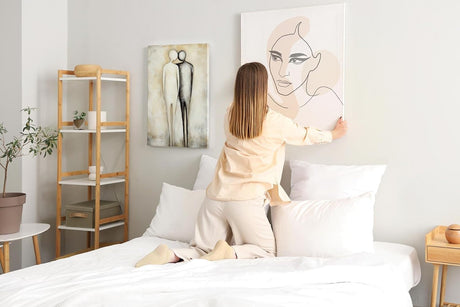 Paul Sinus 60x90cm Wandbild Stille Harmonie – Minimalistische Nähe als berührendes Fokuskunstwerk auf Leinwand erleben