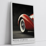 Paul Sinus Leinwandbild 60x90cm Royal Curves Art-déco-Automobil Ästhetische Eleganz Klassisches Design Zeitlose Schönheit Hochwertige Wandkunst
