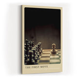 Paul Sinus Kunstdruck 40x60cm The First Move – Symbolkraft des Anfangs im Schachspiel