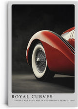 Paul Sinus Leinwandbild 60x90cm Royal Curves Art-déco-Automobil Ästhetische Eleganz Klassisches Design Zeitlose Schönheit Hochwertige Wandkunst