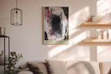 Paul Sinus Wandbild in 40x60cm The Black Passage – Ausdrucksstarke abstrakte Kunst in Schwarz, Weiß und Rot