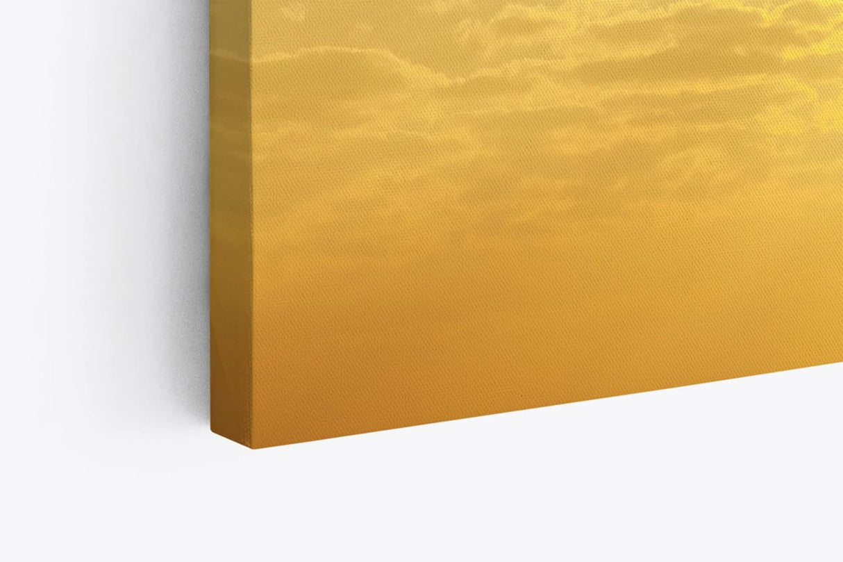 Paul Sinus Wandbild 120x80cm Buddha an Sonnenlicht Sonne Himmel Harmonie Buddhismus