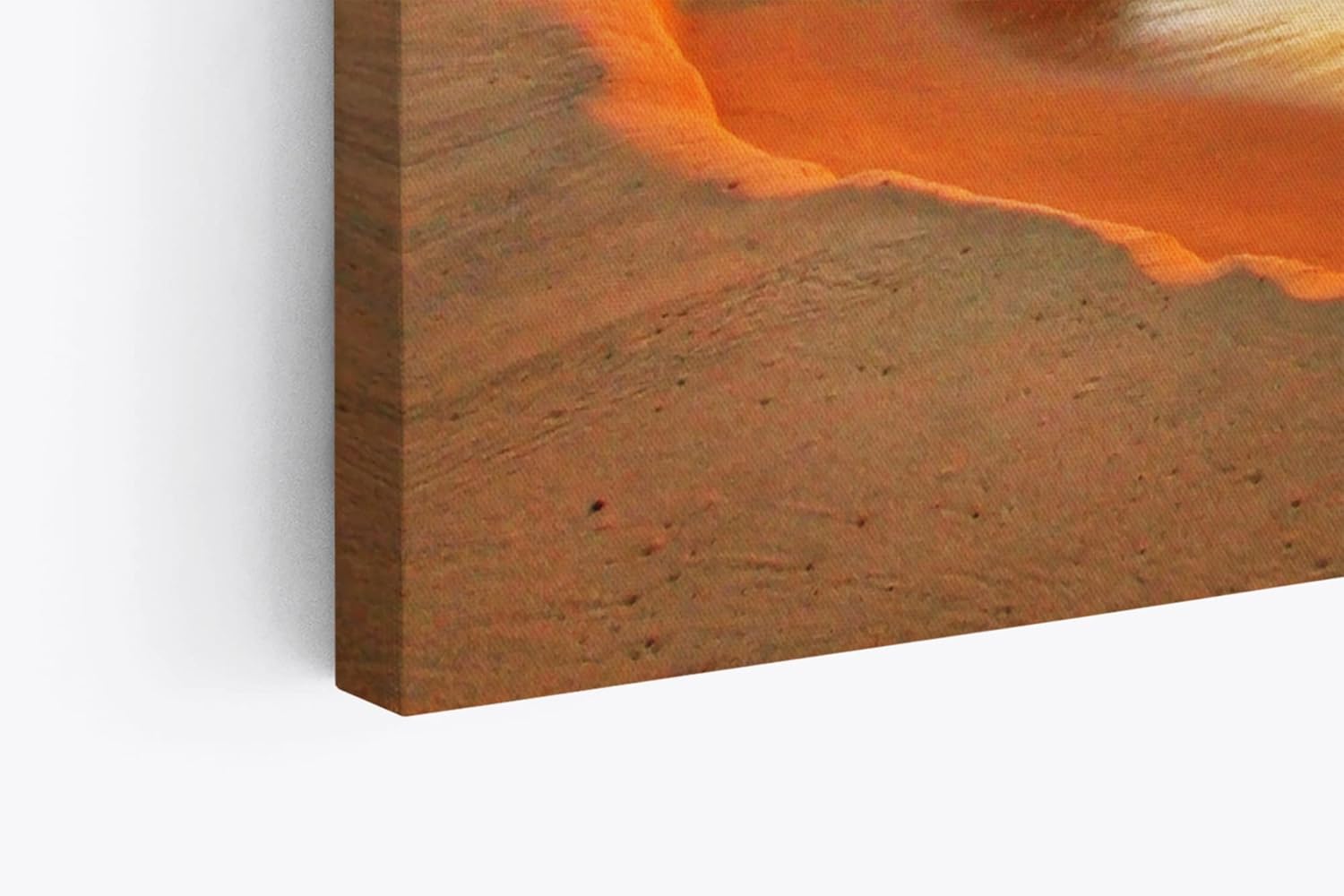 Paul Sinus Wandbild 120x80cm Sonnenuntergang Abendröte Fels Strand Meer Horizont Romantisch