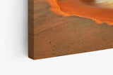 Paul Sinus Wandbild 120x80cm Sonnenuntergang Abendröte Fels Strand Meer Horizont Romantisch