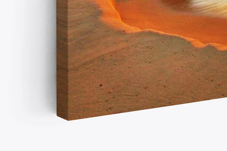 Paul Sinus Wandbild 120x80cm Sonnenuntergang Abendröte Fels Strand Meer Horizont Romantisch