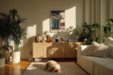 Paul Sinus Kunstdruck 40x60cm Beverly Hills USA Straßenschild Luxus Kalifornien Retro Stadtstil