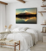Paul Sinus Wandbild 120x80cm Fuji Berggipfel Japan Vulkan See Berg Schneegipfel