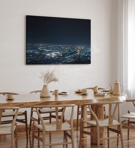 Paul Sinus Wandbild 120x80cm Los Angeles bei Nacht Großstadt