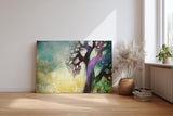 Sinus Art Wandbild 120x80cm Der mystische Baum mit farbigen Ästen wirkt magisch und faszinierend zugleich