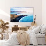 Paul Sinus Wandbild 120x80cm Kirkjufjara Beach Island Meer Küste Klippen Berge