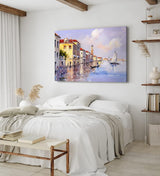 Paul Sinus Wandbild 120x80cm Italien Venedig Gondel Boote Abstrakt Kunstvoll