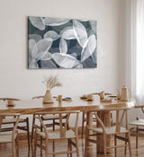 Paul Sinus Wandbild 120x80cm Blumen Blüten Grau Fotokunst Abstrakt Dekorativ