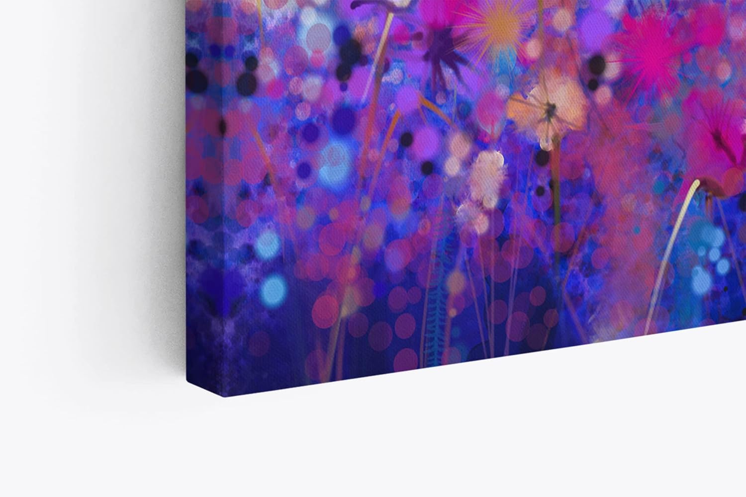 Paul Sinus Wandbild 120x80cm Bunte Blumen Blüten Abstrakt Kunstvoll Farbenfroh