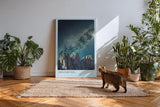 Paul Sinus Kunstdruck 40x60cm Dolomites Italy Sternenhimmel Gebirge Nacht Natur Kunst Himmel