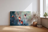 Sinus Art Wandbild 120x80cm Die rot-orange gefärbten Schmetterlinge strahlen Leichtigkeit, Freiheit und Lebendigkeit aus