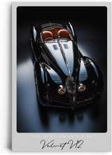 Paul Sinus Leinwandbild 80x120cm Velvet V12 – Luxus, Oldtimer, Sportwagen, Eleganz, Retro, Automobil, Exklusivität, Geschwindigkeit, Design, Stil