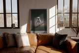 Paul Sinus Wandbild in 40x60cm Astronaut on Earth – Astronaut in nebeliger Waldlandschaft