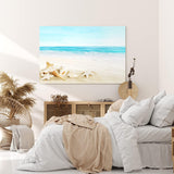 Paul Sinus Wandbild 120x80cm Meer Sandstrand Strand Seesterne Muscheln Sommer