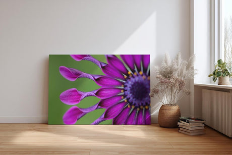 Sinus Art Wandbild 120x80cm Ausdrucksstarkes Blütendesign mit einzigartiger Form und intensiver Farbgebung