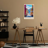 Paul Sinus Leinwandbild 80x120cm Coastal Charm – Italien, Cinque Terre, Mittelmeer, Küste, Farben, Urlaub, Sommer, Architektur, Charme, Gasse