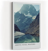 Paul Sinus Kunstdruck 40x60cm Bergsee Alpen Stille Wasser Spiegelung Natur Gletscher Above Still Waters