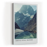 Paul Sinus Kunstdruck 40x60cm Bergsee Alpen Stille Wasser Spiegelung Natur Gletscher Above Still Waters