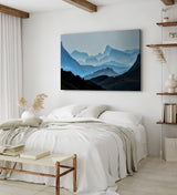 Paul Sinus Wandbild 120x80cm Berge Gebirge Bergkette Natur Nebel Himalaya