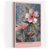 Paul Sinus Wandbild in 40x60cm Painted Flowers – kunstvolle Blütendarstellung in pastellfarbenem Relief-Stil