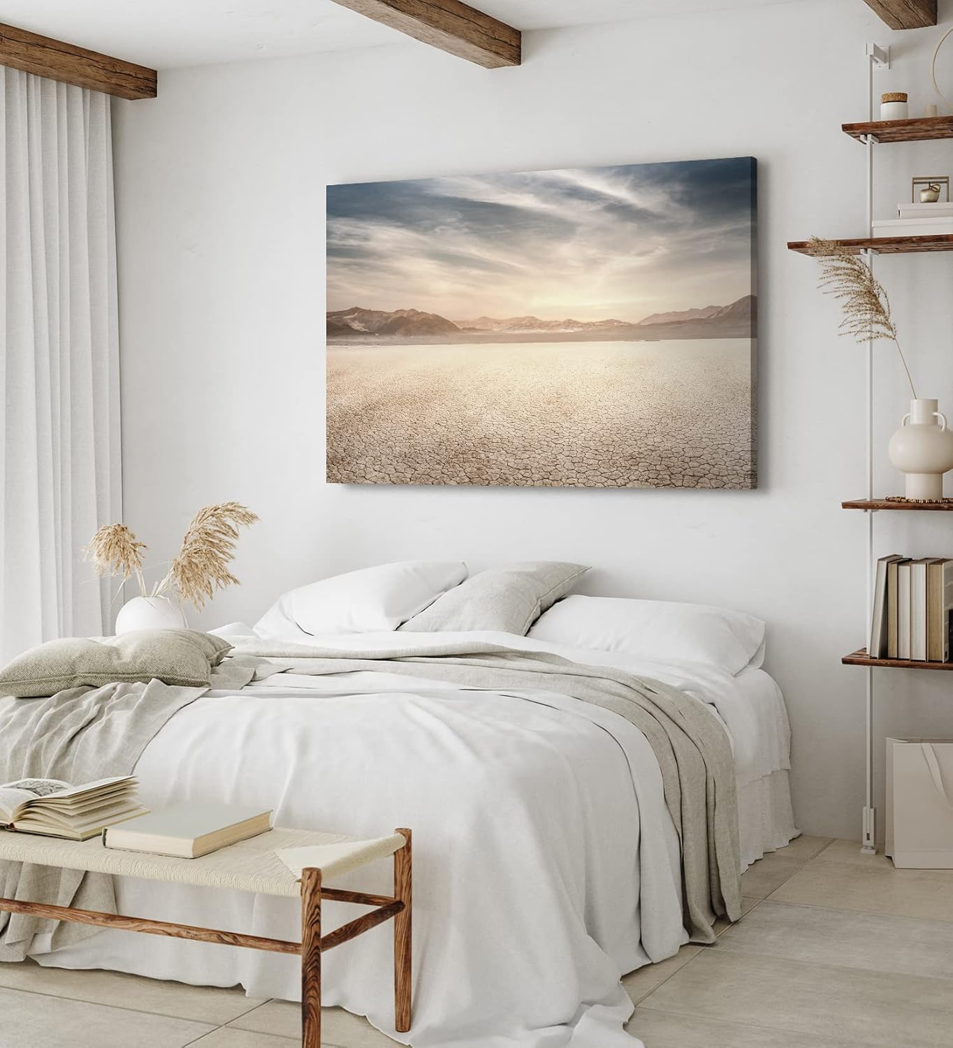 Paul Sinus Wandbild 120x80cm Wüstenlandschaft Wüste Berge Horizont Himmel