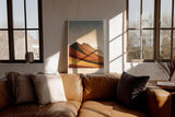Paul Sinus Wandbild in 40x60cm Golden Ridges – Landschaft in warmen Goldund Rottönen für zeitlose Raumgestaltung