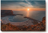 Sinus Art Wandbild 120x80cm Malerisches Küstenpanorama mit harmonischer Komposition und ruhiger Atmosphäre