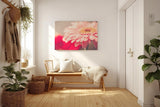 Sinus Art Wandbild 120x80cm Ruhiges Blütenmotiv mit harmonischer Lichtführung und sanften Rosétönen