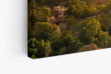 Paul Sinus Wandbild 120x80cm Propellerflugzeug Flugzeug über Angkor Wat Kambodscha