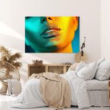 Paul Sinus Wandbild 120x80cm Frauen Lippen Sexy Make Up Porträt Model