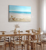 Paul Sinus Wandbild 120x80cm Meer Sandstrand Strand Seesterne Muscheln Sommer