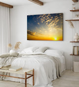Paul Sinus Wandbild 120x80cm Himmel Sonnenuntergang Sonne Abendröte Wolken