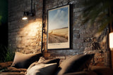 Paul Sinus Kunstdruck 40x60cm Country Light Feldweg in goldener Landschaft unter weitem Himmel