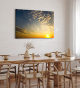 Paul Sinus Wandbild 120x80cm Himmel Sonnenuntergang Sonne Abendröte Wolken