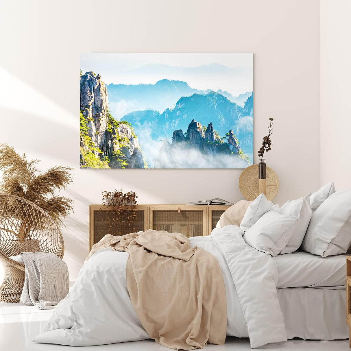 Paul Sinus Wandbild 120x80cm Mount Huangshan Asien China Berge Gebirge Felsformationen