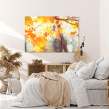 Paul Sinus Wandbild 120x80cm Herbst Herbstblatt Baum Zweige Äste Sonnenschein